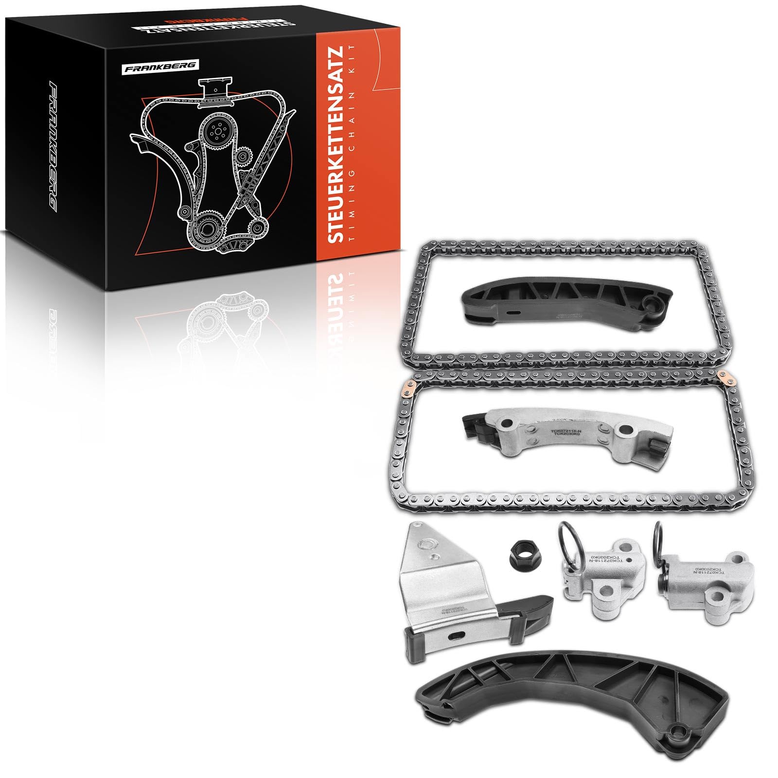 Frankberg Kit de cadena de distribución 243512A000 | Compatible con: Alma AM, Río III UB, Venga YN, i20 GB IB, Río II JB, Cerato LD, Picanto SA, Pro Cee'D ED