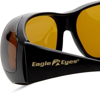 Eagle Eyes Polarized Fiton Large Fitover-style Sunglasses - UVA, UVB and Blue Light Blocking Protection