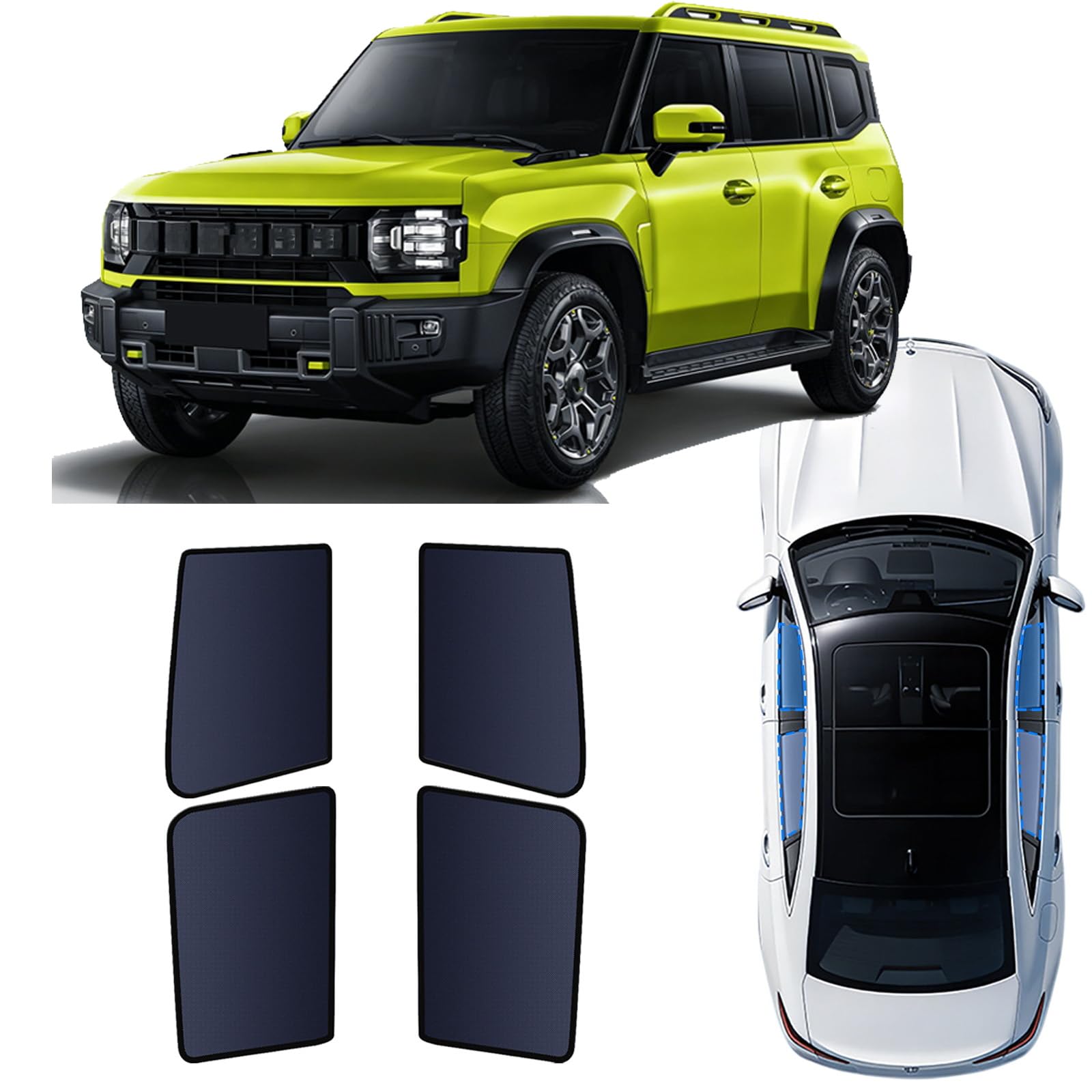 Pare-soleil voiture Jetour Traveller rideaux protection solaire camping