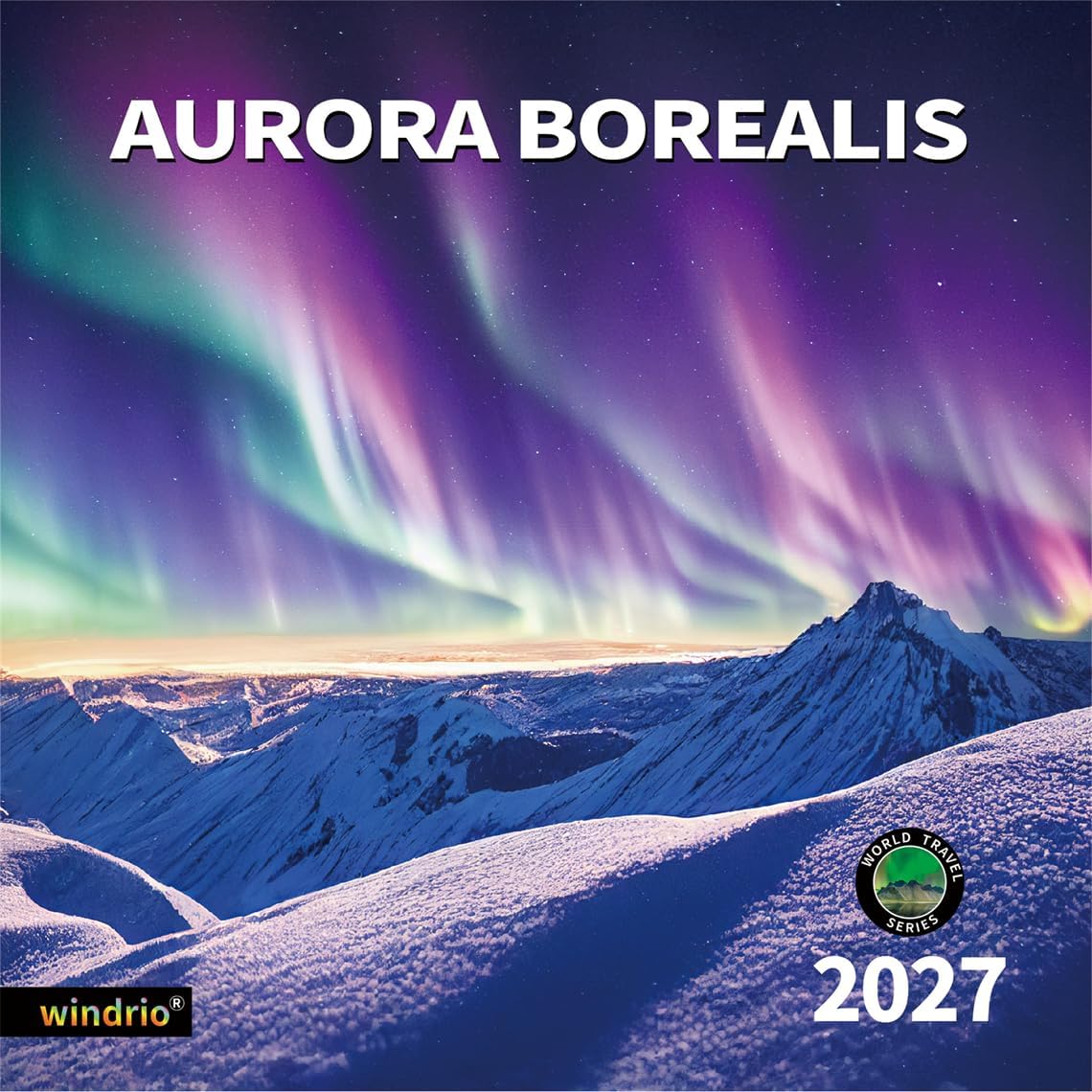 2024 2025 Wall Calendar, 14 Months November 2024 - December 2025, Wall Calendar Aurora Borealis, 12" x 24" Opened,Full Page Months Thick & Sturdy Paper for Kids Teen Calendar Organizing & Planning