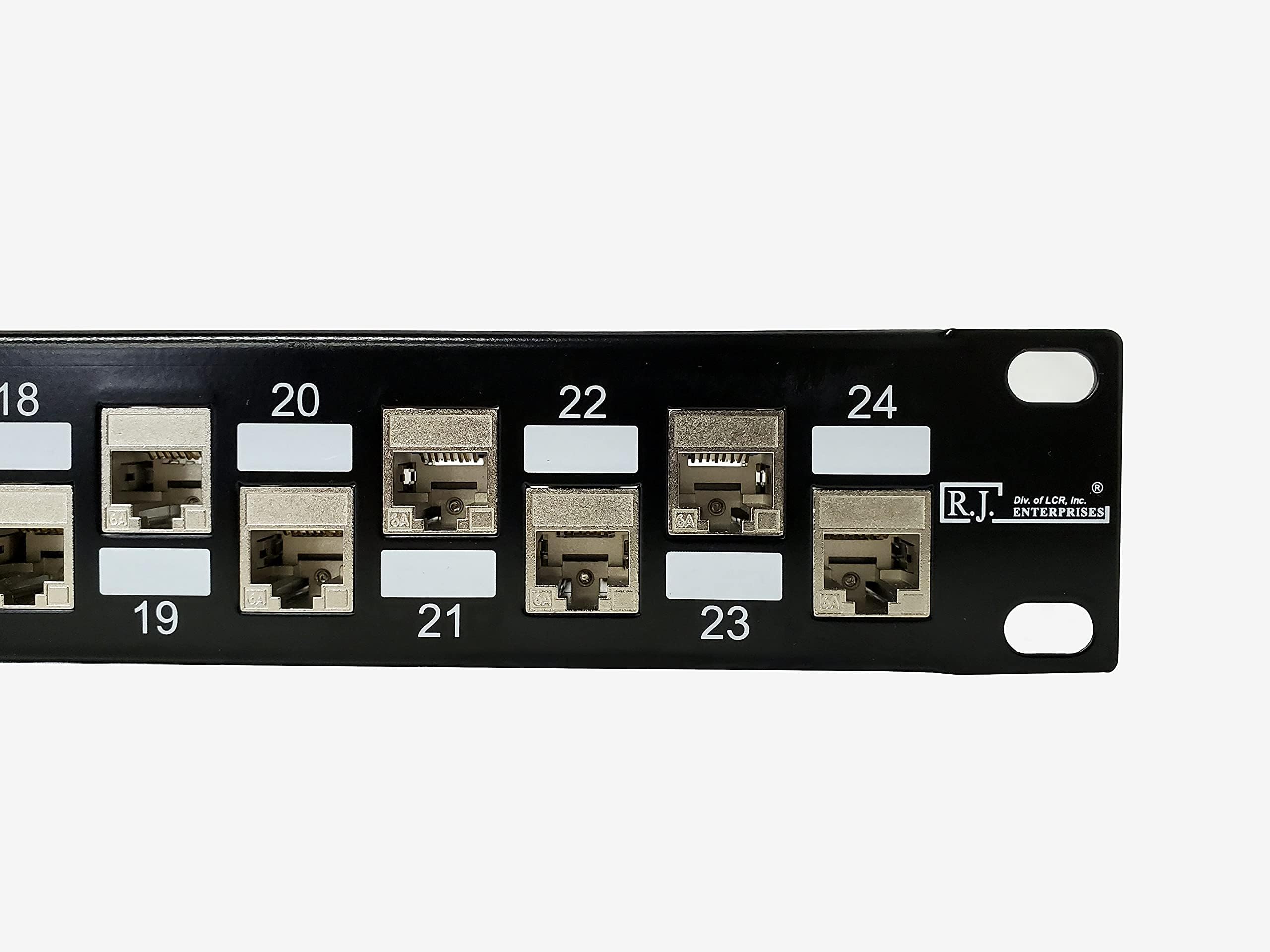 R.J. Enterprises - SDPP-24-C6AS-2 - No Punch Down, C6A, 24 Port Patch Panel (Special Design, Tool-Less, Feed Through, for Fully Shielded & for Non-Shielded)-Data Center- Telecom Room