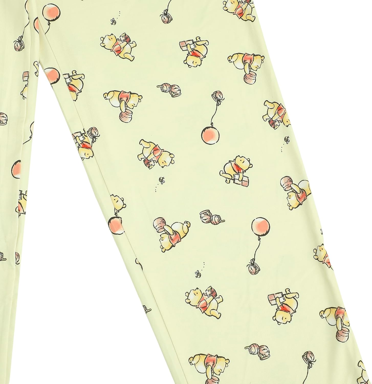 Bioworld Winnie The Pooh Balloons & Honey Unisex Off-White Sleep Pajama Pants - Image 2