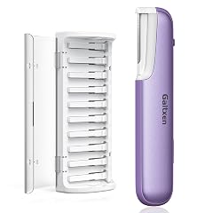 Dermaplaning Tool for Women - Facial Exfoliation Peach Fuzz Hair Removal with Rechargeable Sonic Edge Technology 10 Refill