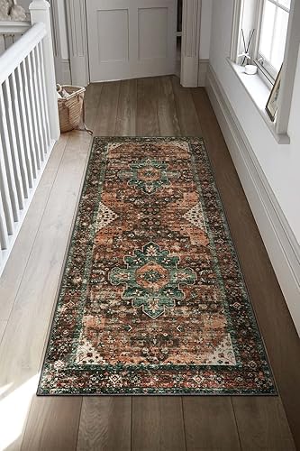 Miniatura 8 de Moynesa Alfombra de pasillo lavable ultrafina  Alfombra de 2 x 5 pies, alfombra de pasillo de pelo bajo, antideslizante y no desprende pelo, apta