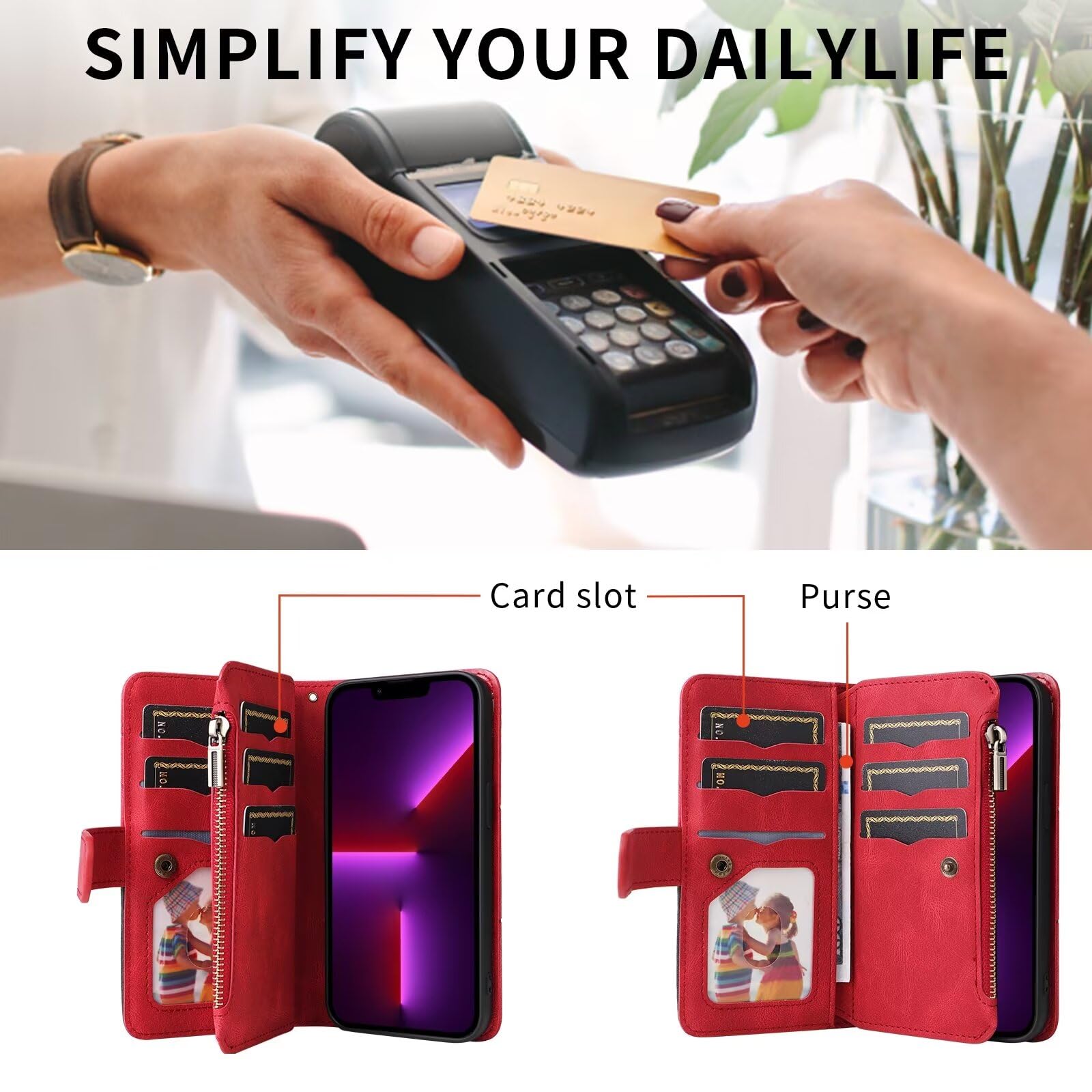 TAUYN Cover Custodia Folio in Pelle per Xiaomi Redmi Note 15 Pro 5G, Premium PU/TPU Pelle Flip Antiurto Wallet Case, con due Scomparti per Carte, Design Semplice ed Elegante. Blu scuro
