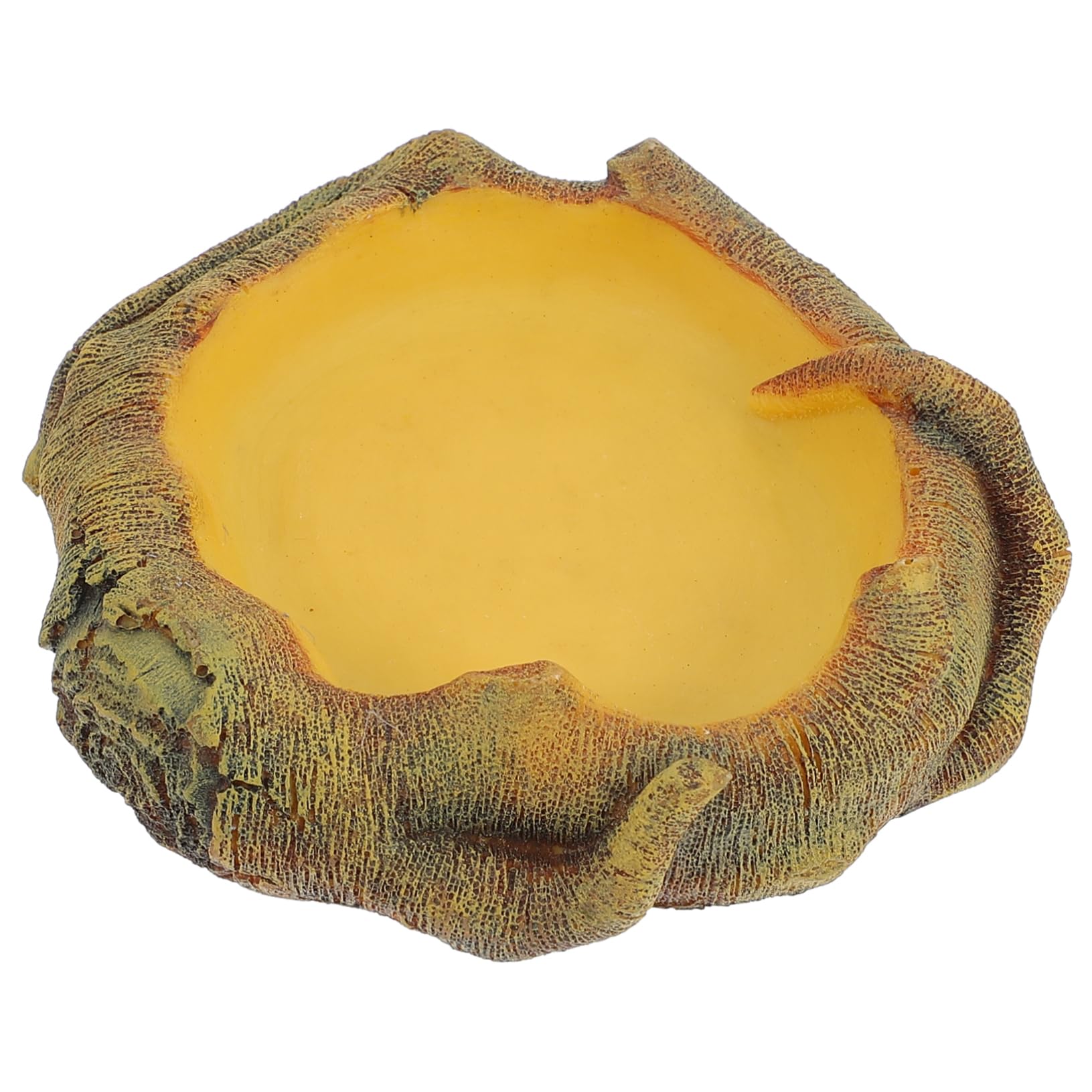 BESPORTBLE Reptile Water Food Basin Capacity Feeding Supply for Tortoise Lizard Gecko and More Durable Faux Design for Easy Maintenance and Convenience