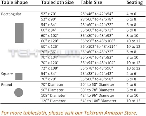 Miniatura 6 de Tektrum Mantel cuadrado con textura de jacquard de espiga de 70 x 70 pulgadas, impermeable, a prueba de derrames, resistente a las manchas, sin