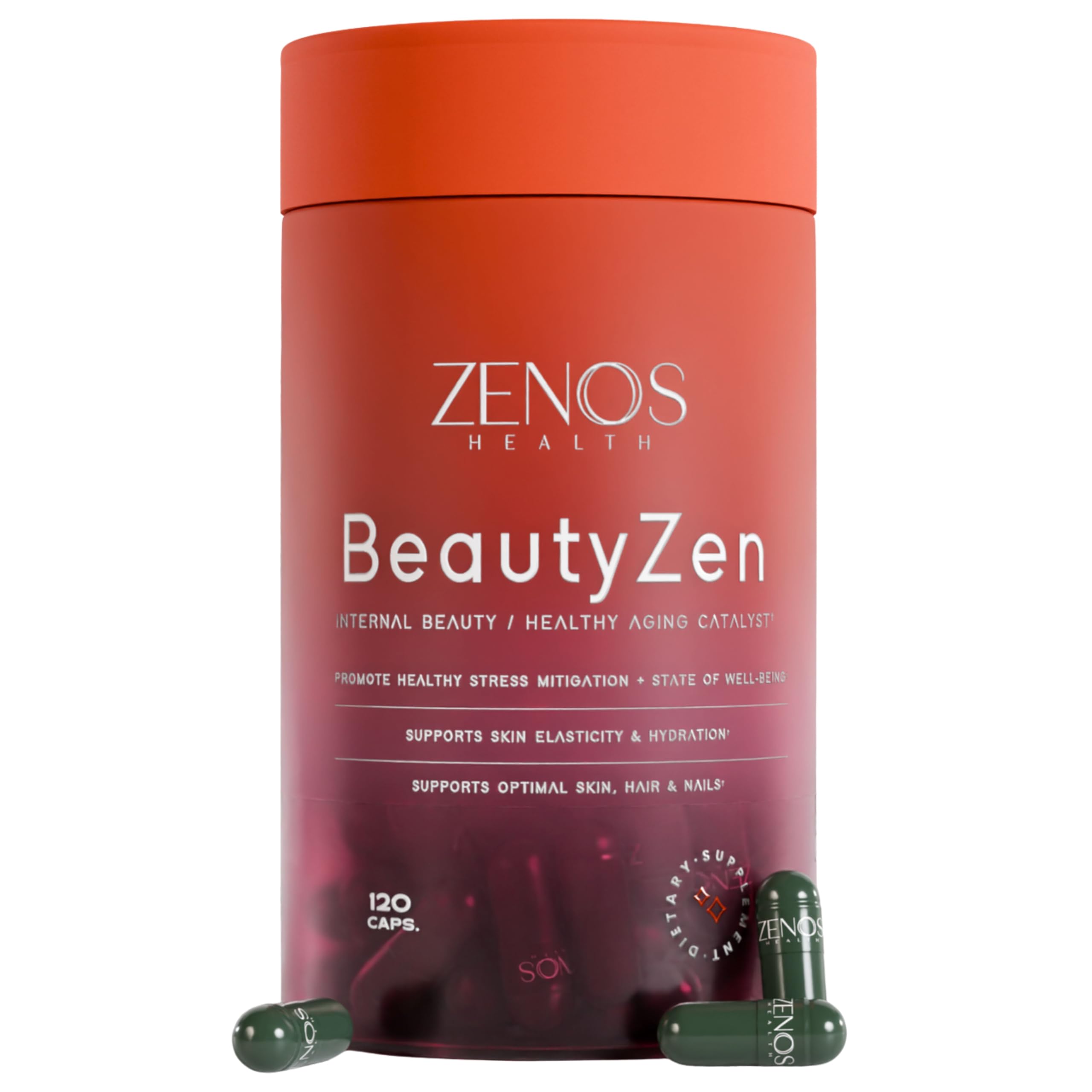 BeautyZen - Beauty Supplement for Hair Growth with DHT Blocker Biotin Collagen Keratin Antioxidants Supplement Androgen Blocker Anti
