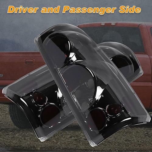 Vista 5 de Nakuuly Luz trasera compatible con Chevy Silverado 1999-2006 1500 2500 3500 2007 Classic, 1999-2002 GMC Sierra 1500 2500 3500 luces traseras