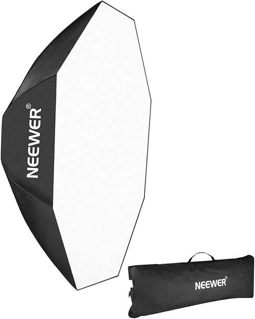 Neewer 24 inches/60 centimeters Octagon Softbox with Bowens Mount Speedring and Bag for Speedlite Studio Flash Monolight,Portrait and Product Photography