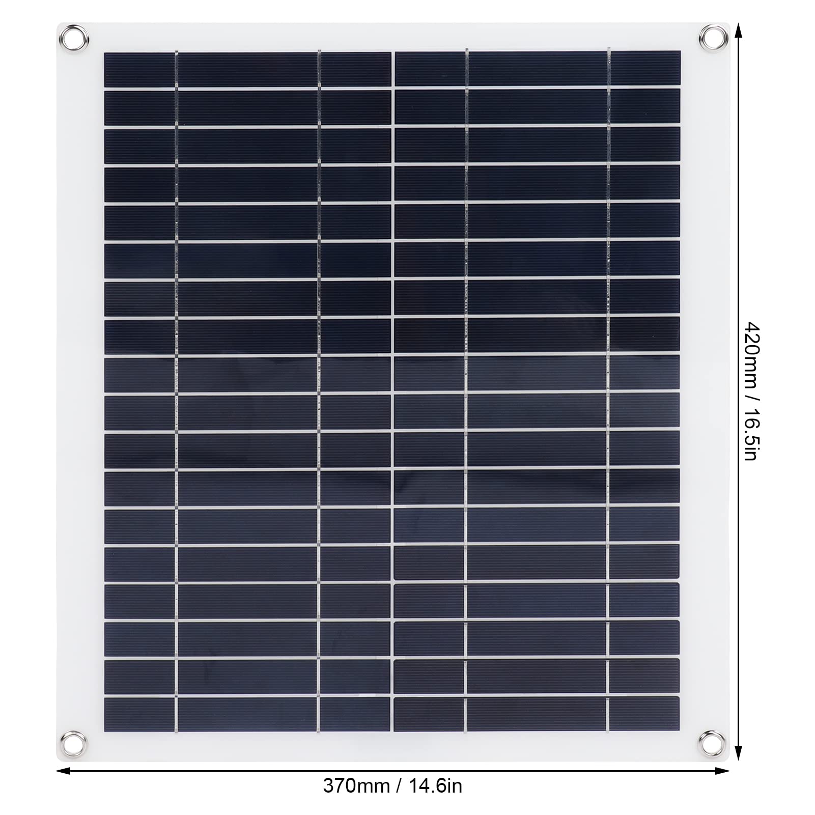Pssopp Kit Pannello Solare 20W 100W Caricatore Solare Pieghevole con Display LCD Controller 100A Doppio USB, per Ricarica Telefono Barca Auto Esterna