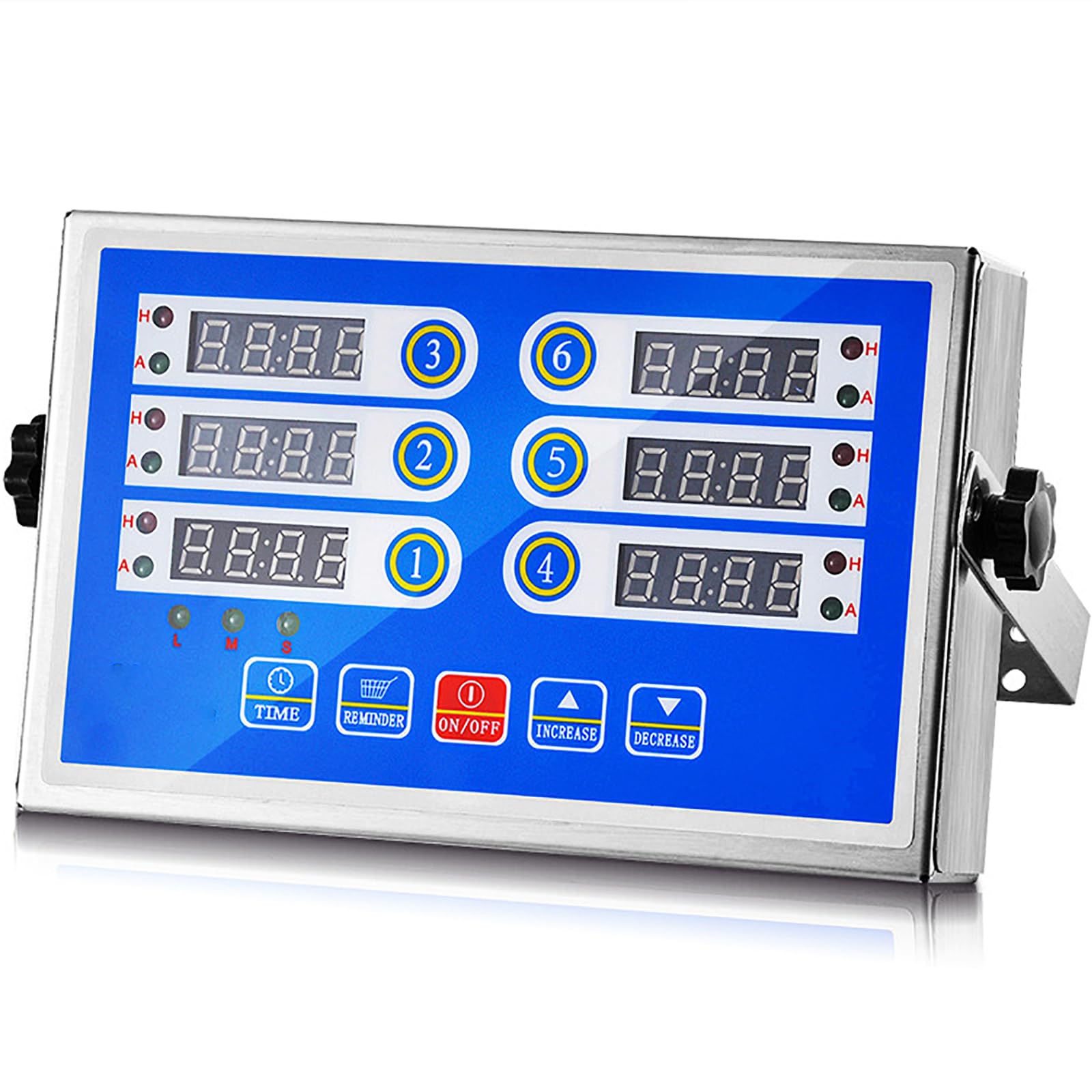 Küchentimer Mit 6 Kanälen, Countdown-Timer Für Die Küche, Speicherfunktion Und Einstellbarer Maximalzeit Bis Zu 99 Stunden Und 99 Minuten, übersichtliches Digitaldisplay