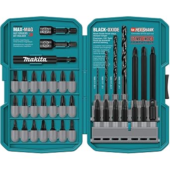 Makita T-01373 38 Piece Impact Drill-Driver Bit Set