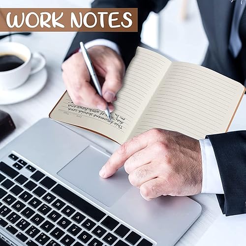 Vista 17 de Epakh 48 cuadernos de papel kraft A5 para el regreso a clases, a granel, con forro en blanco, cuaderno de bocetos opcional, diario de viaje