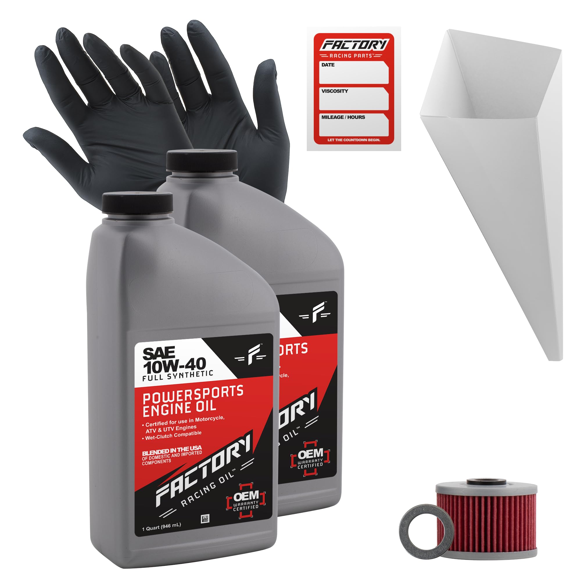 ヘイワイヤー　エンジンオイル Amazon.com: Factory Racing Parts Oil Change Kit compatible with