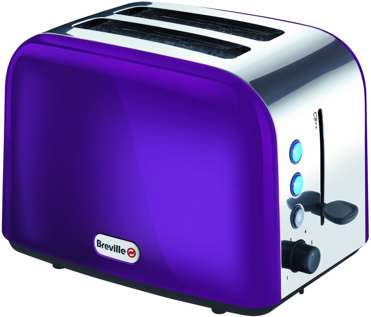 Breville VTT320 Damson Stainless Steel 2 Slice Toaster Amazon.co.uk Home & Kitchen