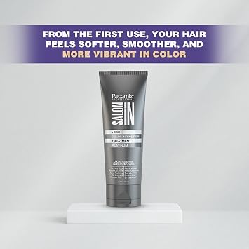 Salon In by Recamier | Black Color Intensifier Treatment | Hair Mask For Color-Treated Dark Hair | 8.45 fl oz / 250 ml