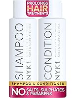 Vista 1 de SALT SULFATE FREE Champú y acondicionador para cabello teñido (2 x 17 onzas líquidas) Champú para cabello teñido y acondicionador - Champú