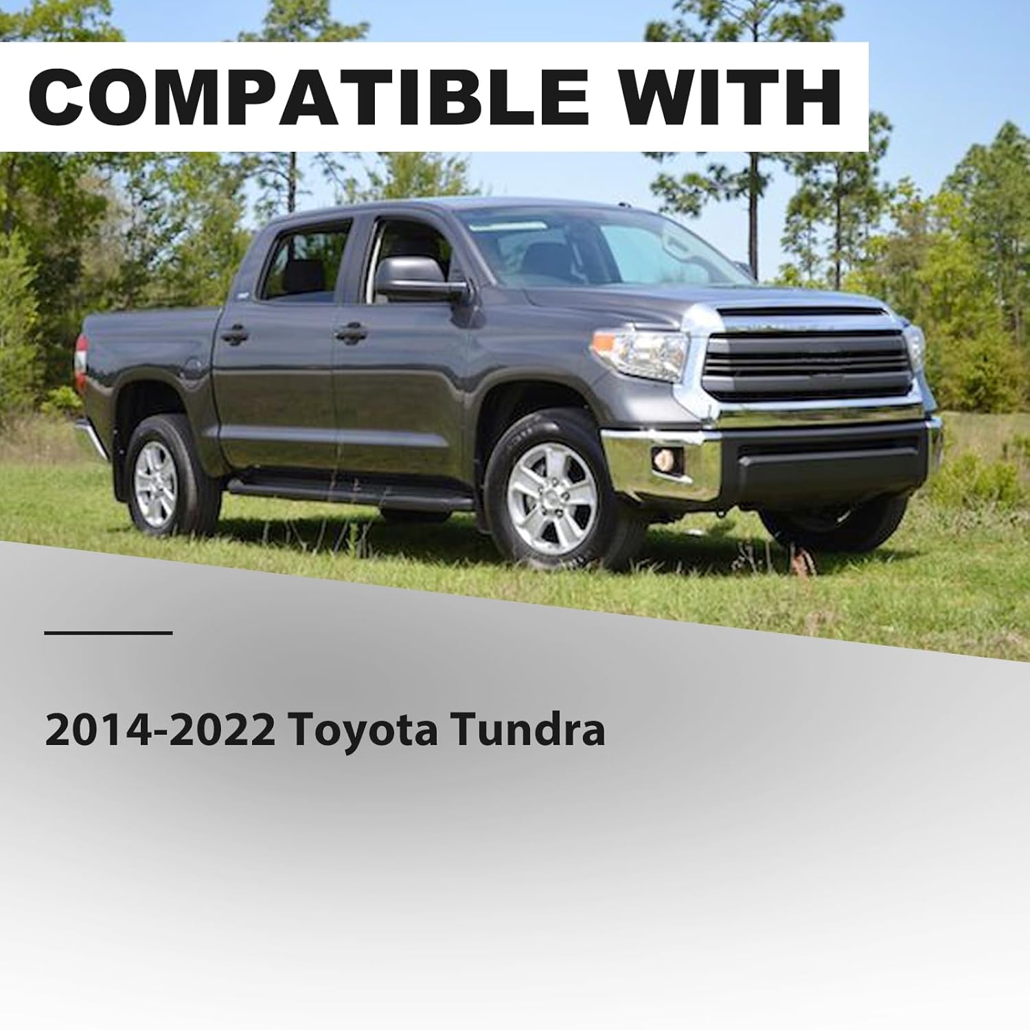 Windshield Wiper Cowl Panel Cover Compatible with 2014-2022 Toyota Tundra, Black Replacement Front Window Vent Panel for 14-22 Tundra