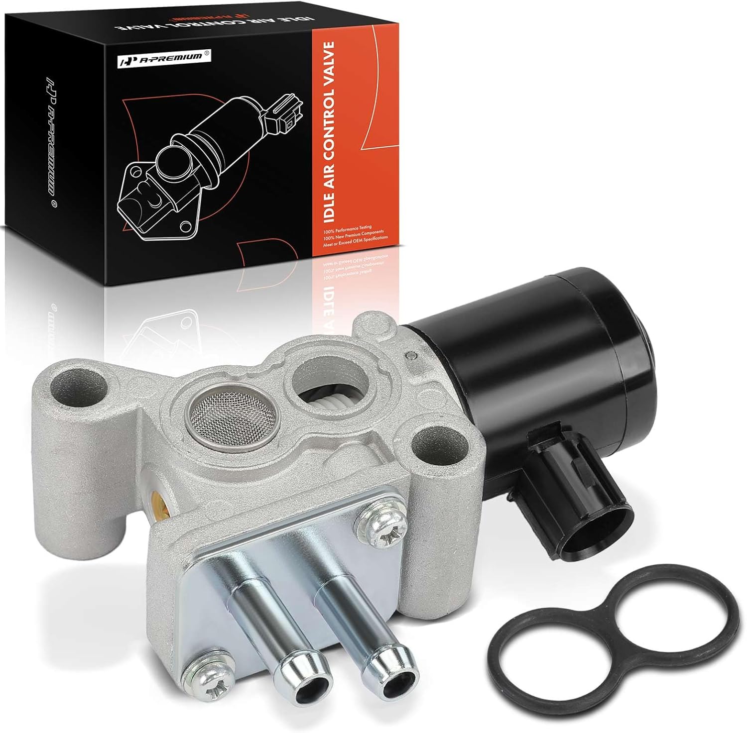 A-Premium Fuel Injection Idle Air Control Valve Compatible with Honda Civic 1996-2000, Civic del Sol 1996-1997 & Acura EL 1997-1998, 1.6L, Auxiliary Air Valve