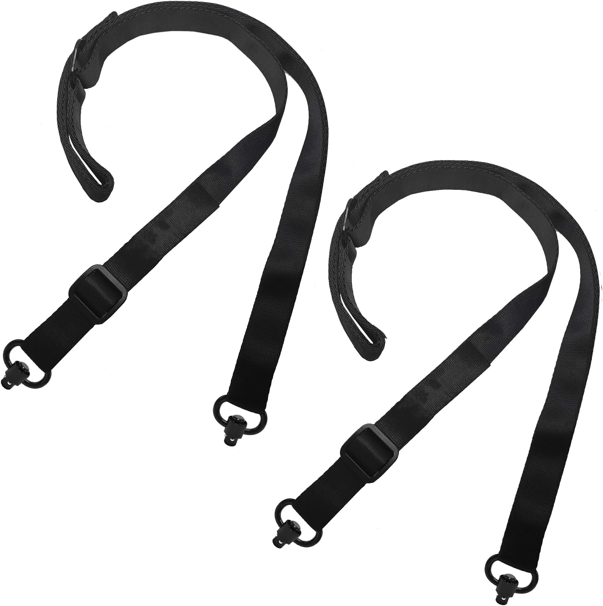 Shumi Yutetuter 2-Pack 2 Point Sling with Sling Swivel Adjustable Length Rifle Sling Strap 1.25” Wide