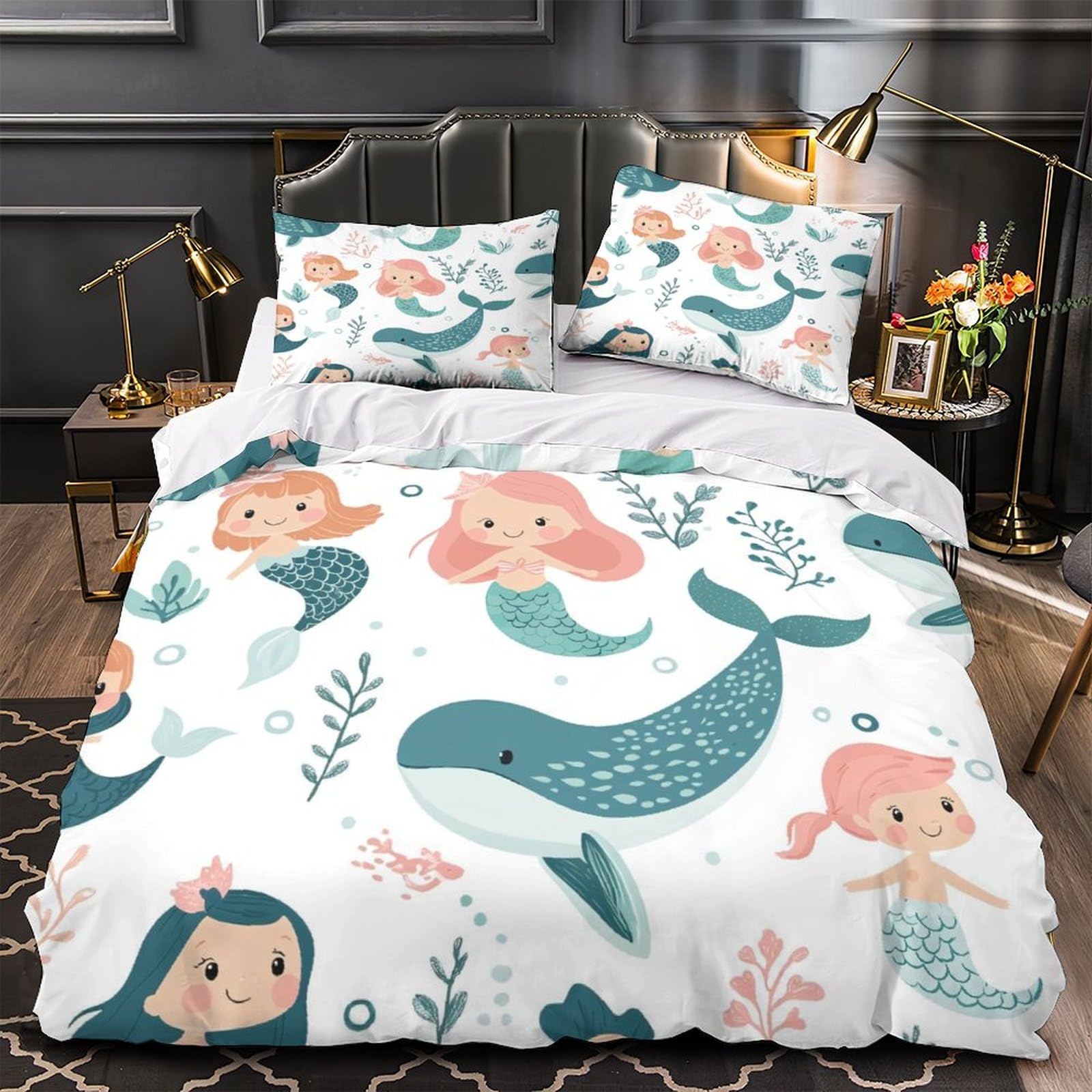 Housse de couette dark fantasy pour lit d'ado et garçon