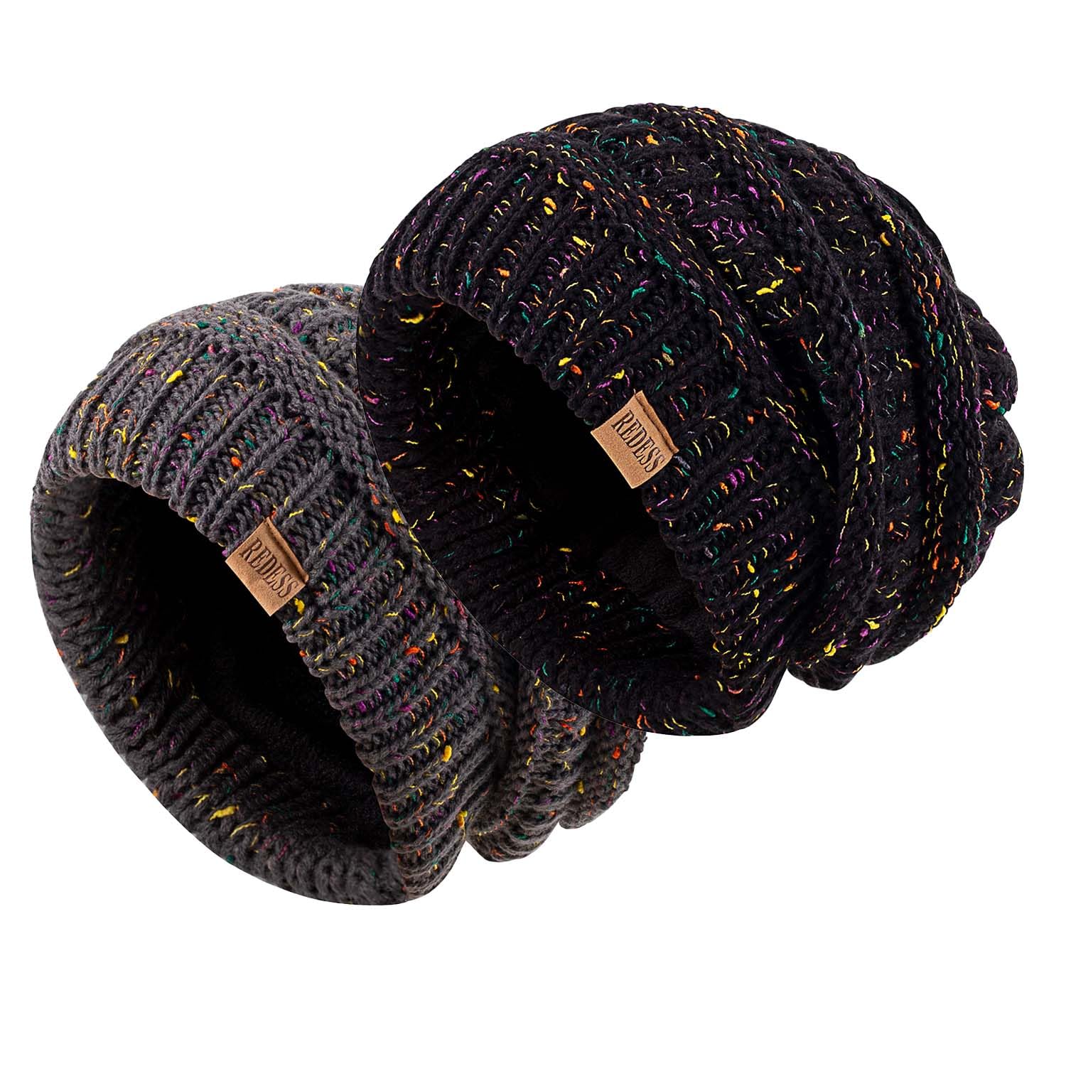 REDESS Slouchy Beanie Hat per Uomo e Donna Winter Warm Chunky Soft Oversize Cable Knit cap