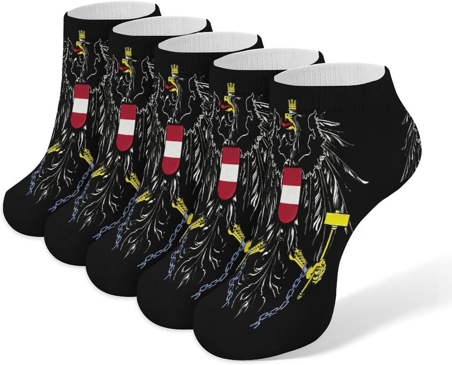 Coat of Arms of Austria Vienna Eagles Ankle Sock Low Cut Socks Tube Socks for Sports