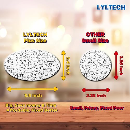 Miniatura 7 de LYLTECH Fijación de anclajes para paneles de yeso reparacióntamaño grande -3.5 x 2.5 pulgadas - Pro-(16 piezas) - Perfecto para anclajes sueltos