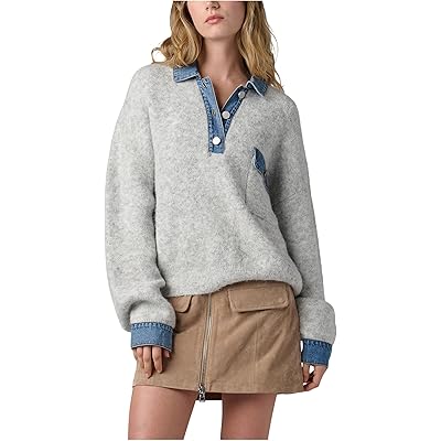 Blank NYC Rain Or Shine Sweater grey/blue