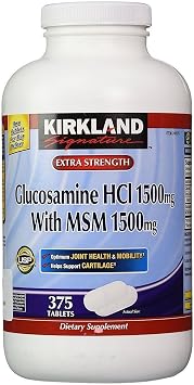 Kirkland Signature Glucosamine with MSM, 375 Tablets