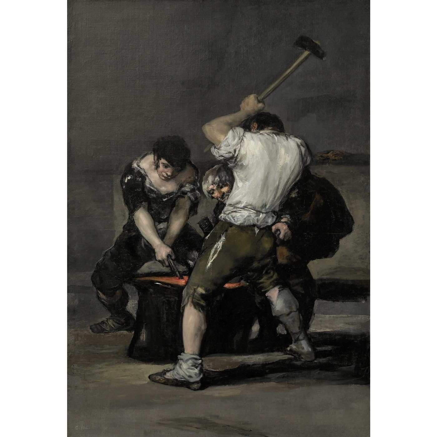 Impression d'art La Forge de Goya ARTICULOZY toile 76x101 cm - 2