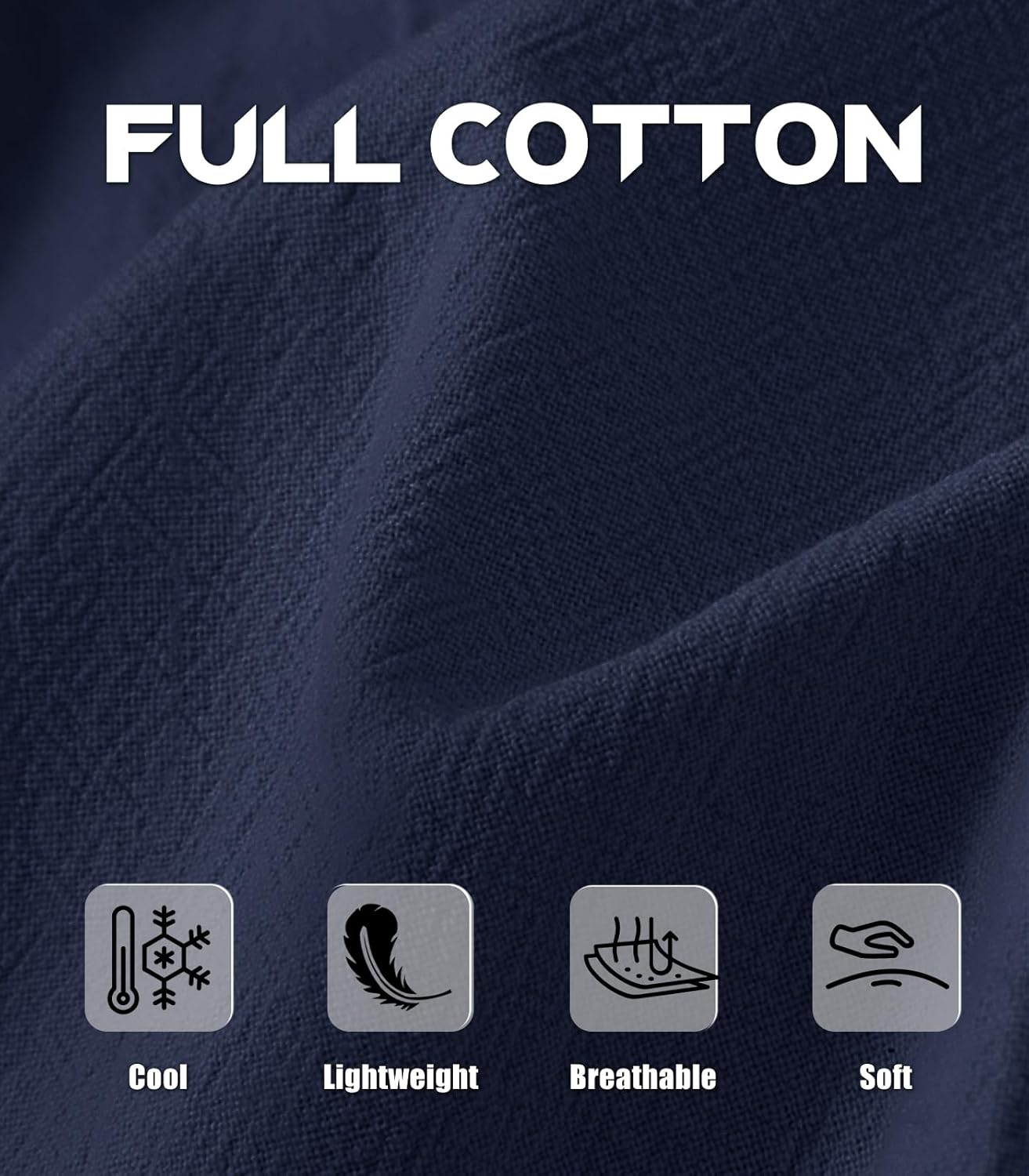 MAGNIVIT Men's Linen Cotton Capri Pants Loose Fit Elastic Waist Wide Leg Baggy Harem Pants - Image 6