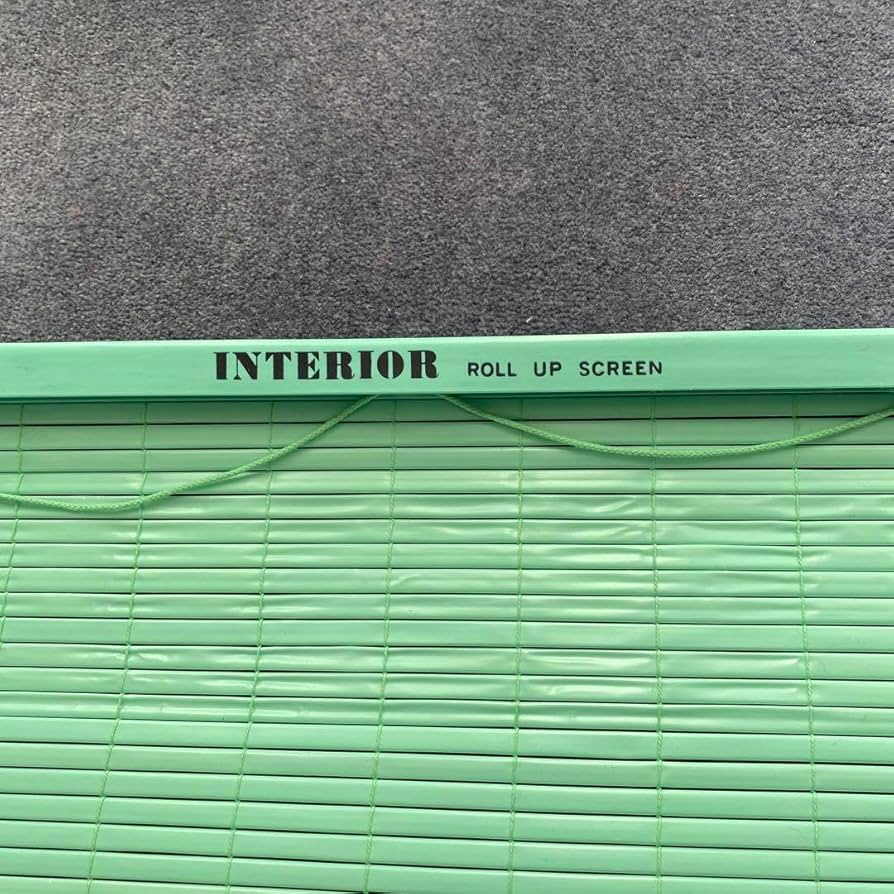 Amazon｜ファンシー ブラインド ミントグリーン 平成レトロ 80s