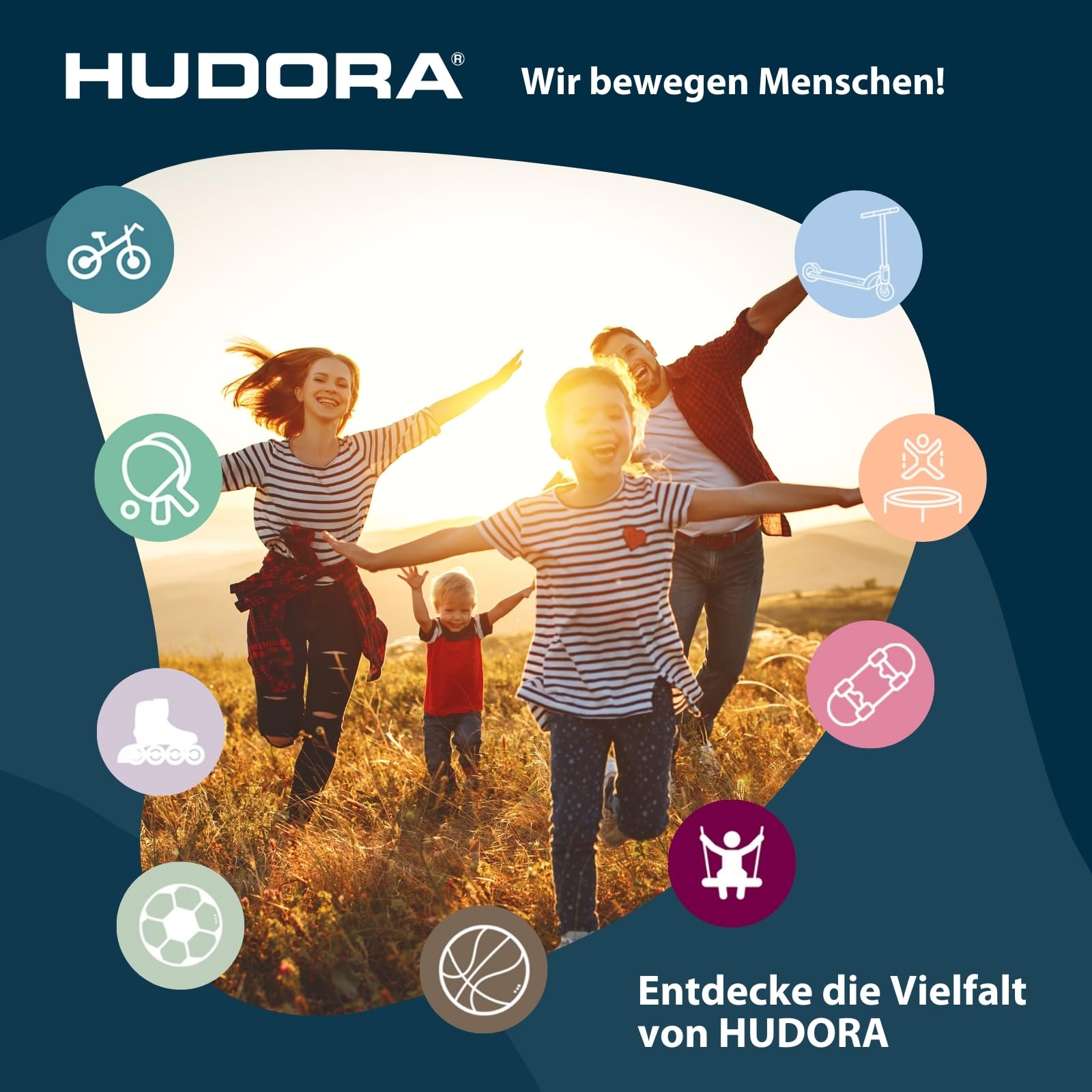 HUDORA Stuntscooter Kids - 360° Lenkung - Tretroller - ABEC 9 Kugellager - Robuster Funscooter, Kickscooter, Stunt Scooter, Trick Roller, Cityroller