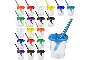 No-Spill Paint Cups Prevent Messy Canvases