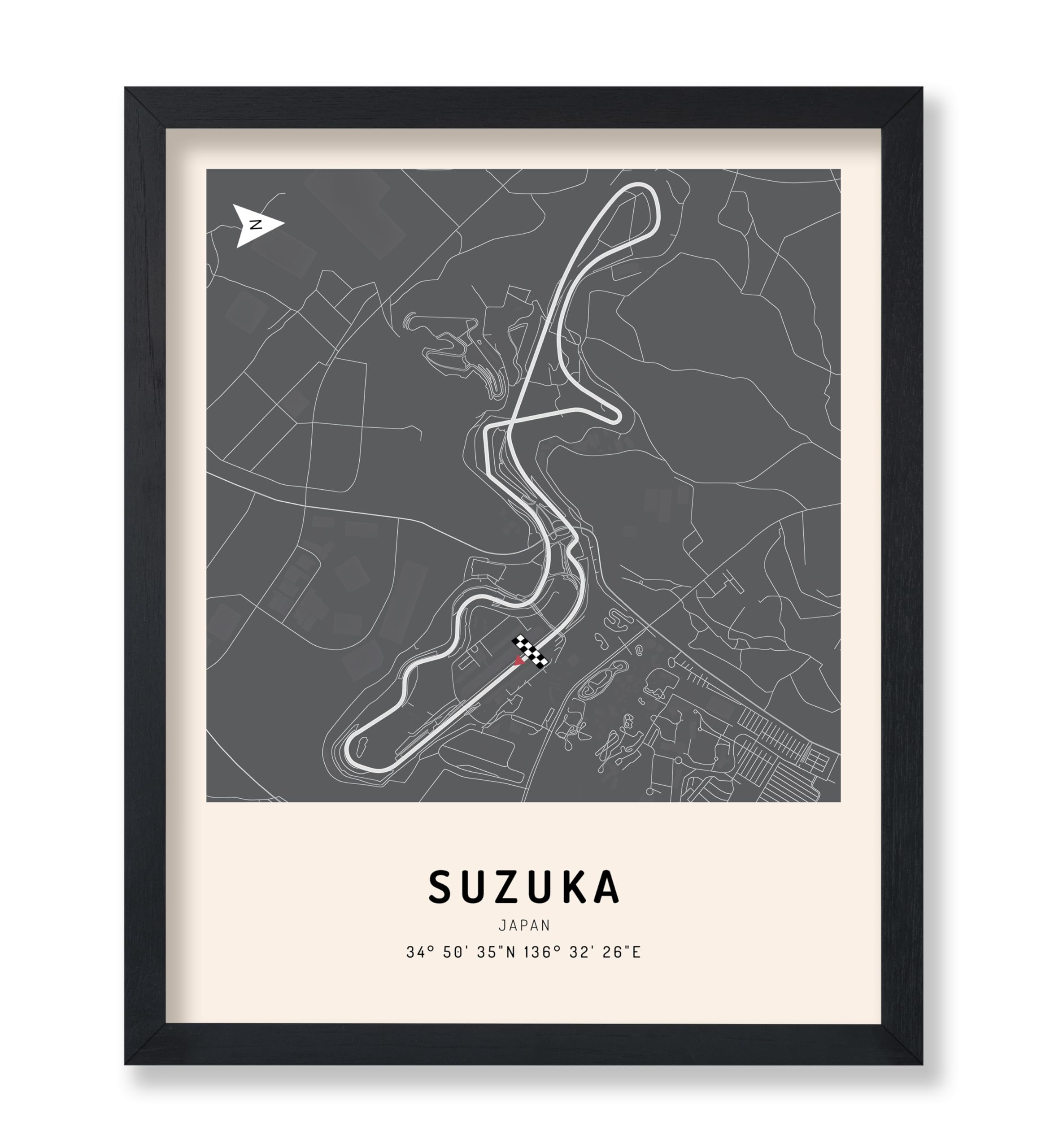 Amazon.com: Poster Master Suzuka Poster - Race Track Print - Japan