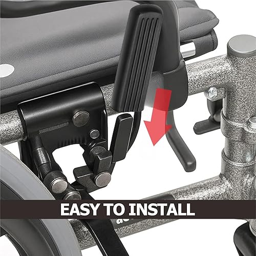 Miniatura 3 de Juego de 2 fundas para mango de freno de silla de ruedas para empuñaduras planas de 0.56 pulgadas