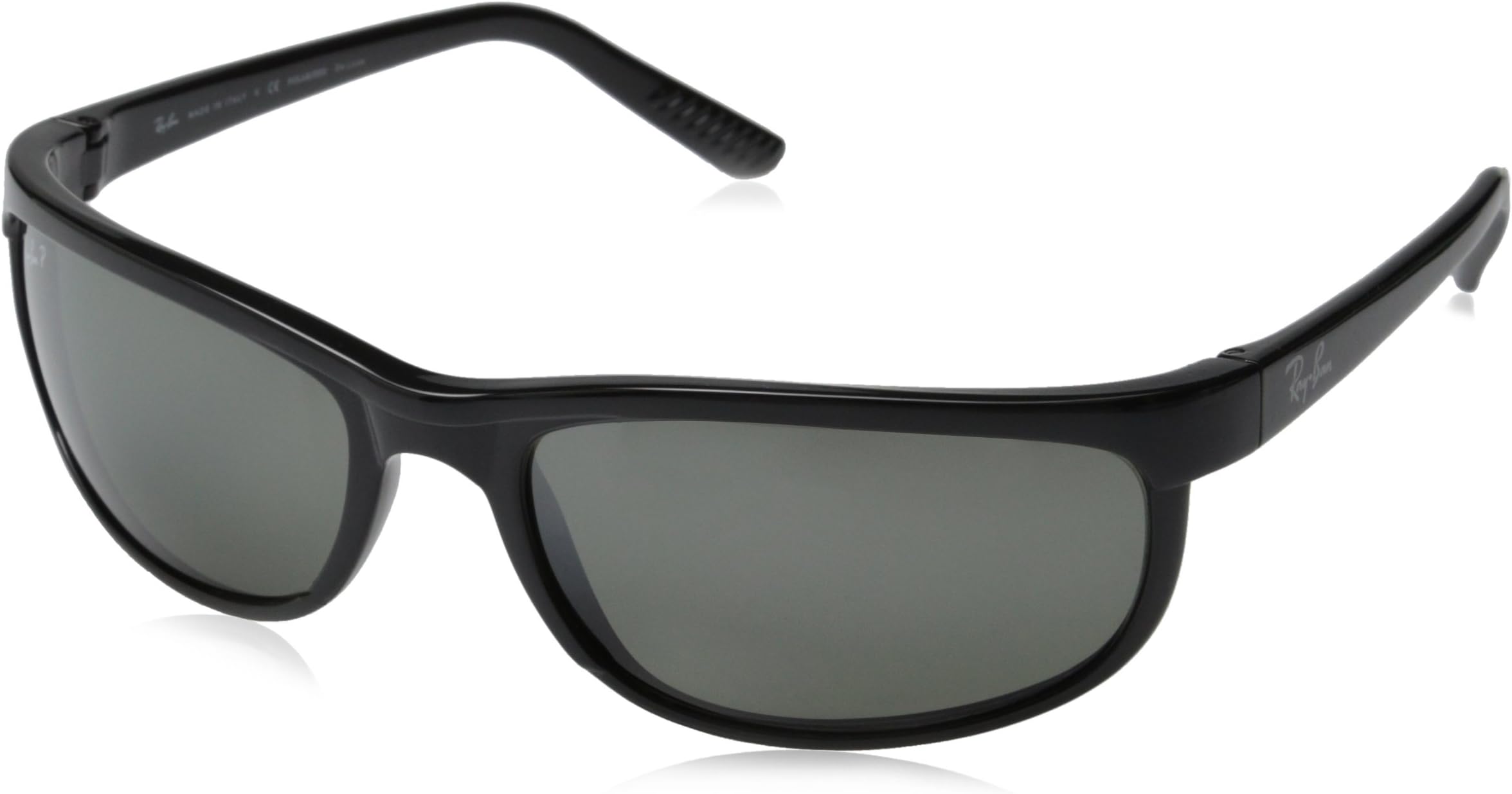 Ray Ban sunglasses RB2027 PRE, 601/W1 Black (Crystal Gray Mirror Polarized Lens), 63 mm
