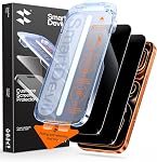 SMARTDEVIL 2 Pack Tempered Glass for iPhone 17 Pro Privacy Screen Protector, Anti-Spy Privacy Film, Military-Grade Shatterproof Protection, 9H Hardness, Fast & Easy Installation, Case Friendly Design