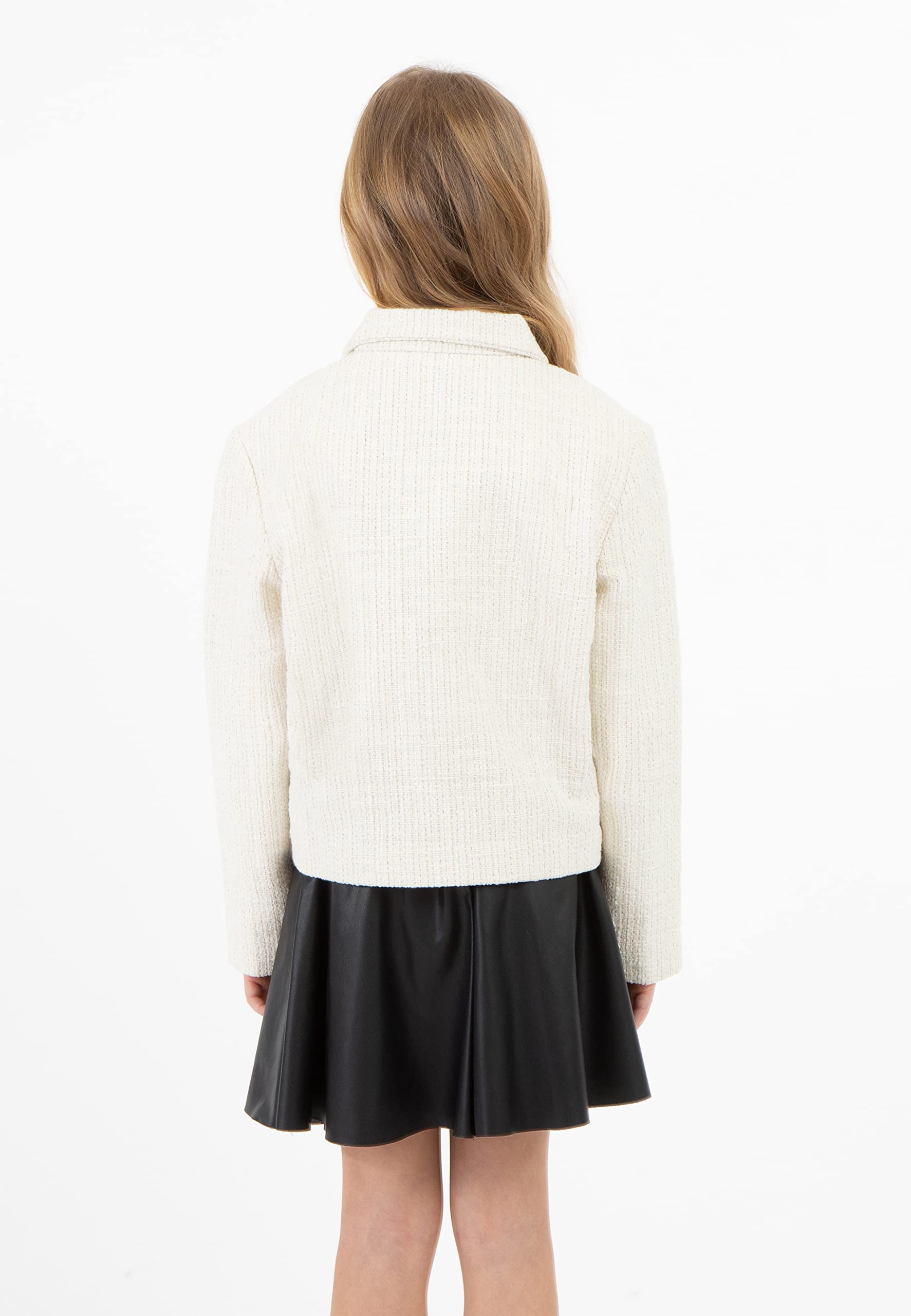 caspio Mädchen Blazerjacke 26927478-CA06, Wollweiss, 134