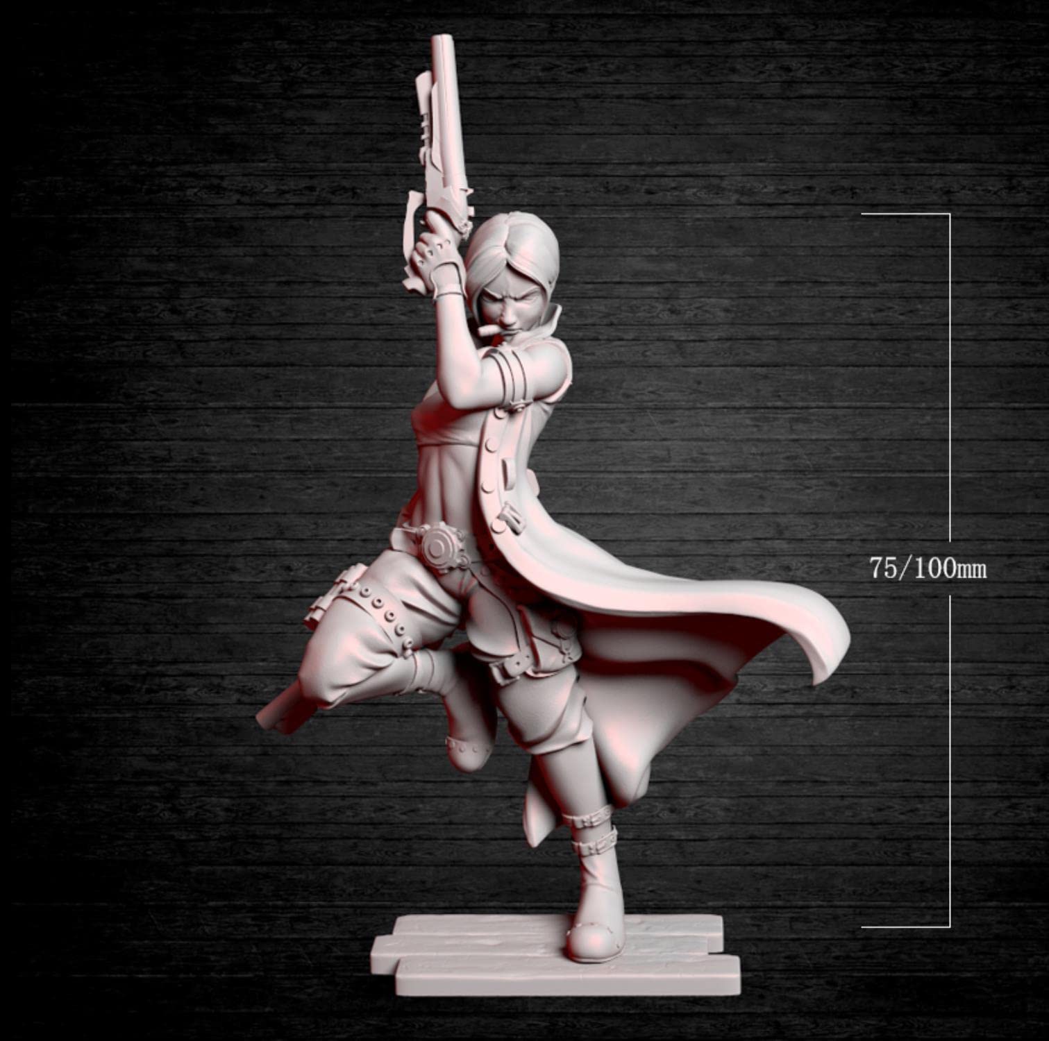 ZHANGJING 1/24 75mm 1/18 100mm Kit Modello in Resina Bounty Hunter Figura Smontato Non Verniciato RA-216