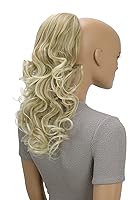 Vista 36 de CAISHA Extensiones de cola de caballo de 18 "voluminosas onduladas negro rojo mezcla PH38