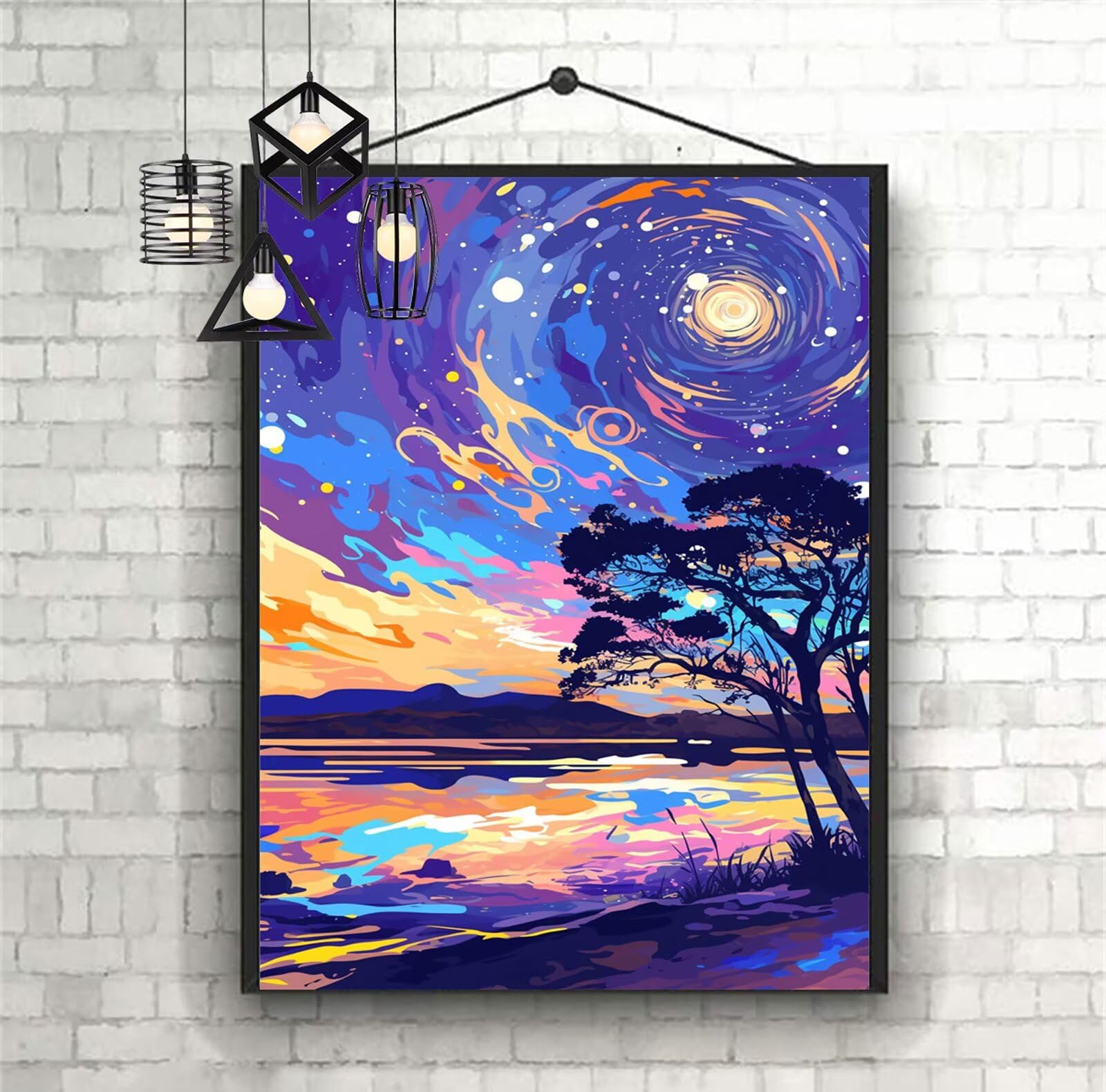 Diamentowe malowanie krajobrazu diamentowe dzieci 60x90 cm 2025 diamentowe malowanie snu, DIY diamentowe rysunki ścieg krzyżykowy rzemiosło dla dorosłych, obraz diamentowy dekoracja domu prezenty dla