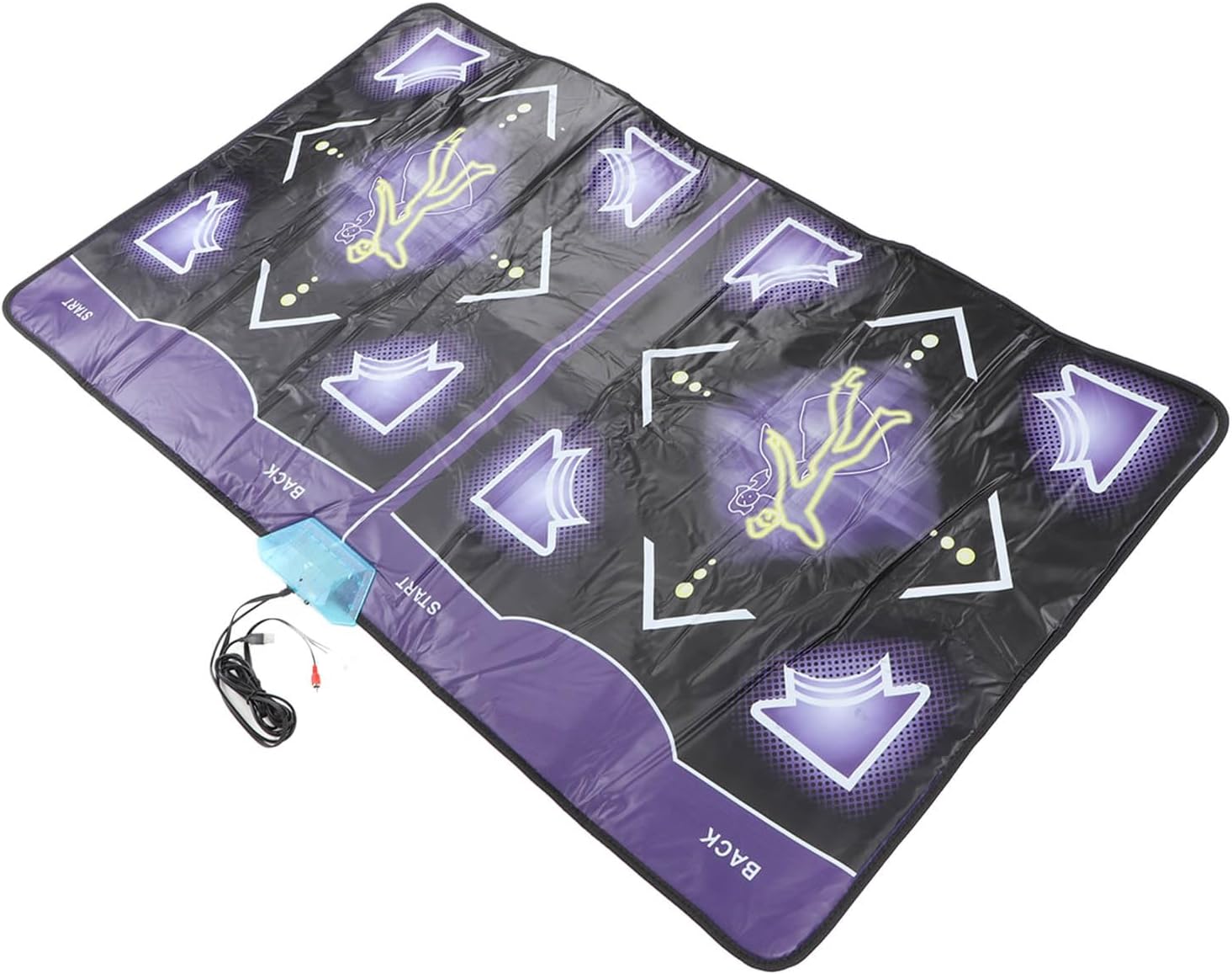 Alomejor Double User Dance Mat,2 Player Remote Control Dancing Pad with Sync Experience for Kids and Adults
