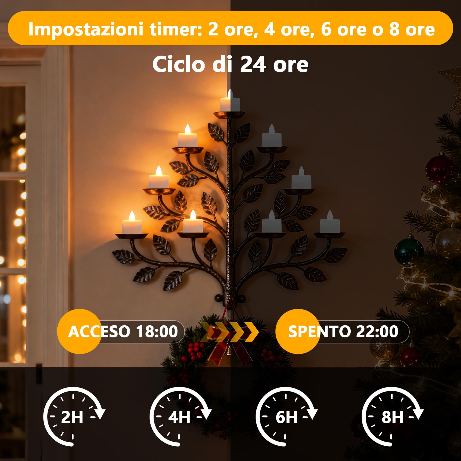 12 Pezzi Candele LED Ricaricabili, Ricaricabili Tea Light con Stazione di Ricarica & Telecomando, Luci Tè con Timer e Fiamma Tremula Realistica, Decorazioni Sicure per Casa, Natale, Matrimonio e Feste