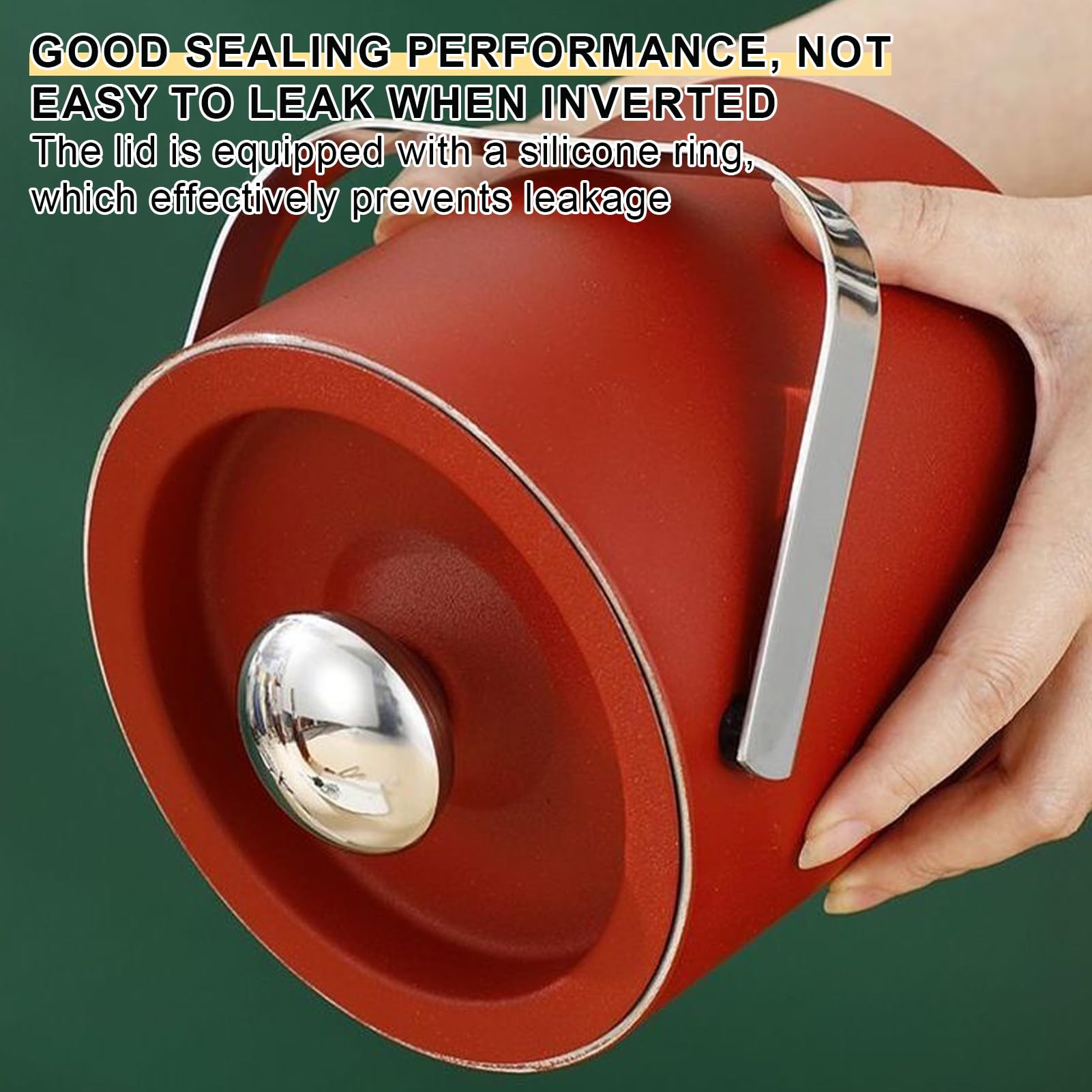 3L Double Paroi Seau à Glaçons Isotherme en Acier Inoxydable, Seau Champagne en Métal, Seau à Glacons Isotherme, Seau à Glaçons avec Couvercle Grattoir à Glace (Blanc)