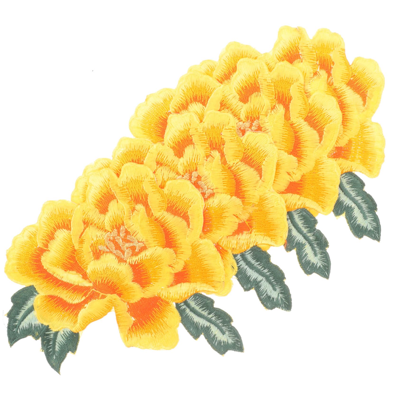 Gadpiparty 5 Sätze Kleidungsdekoration Stickerei Stoff Aufnäher Aufnäher Reparatur Kleidung Bügelflicken Nähen Kleidung Stickflicken Blumenstickerei Gestickte 4 Stück * 5