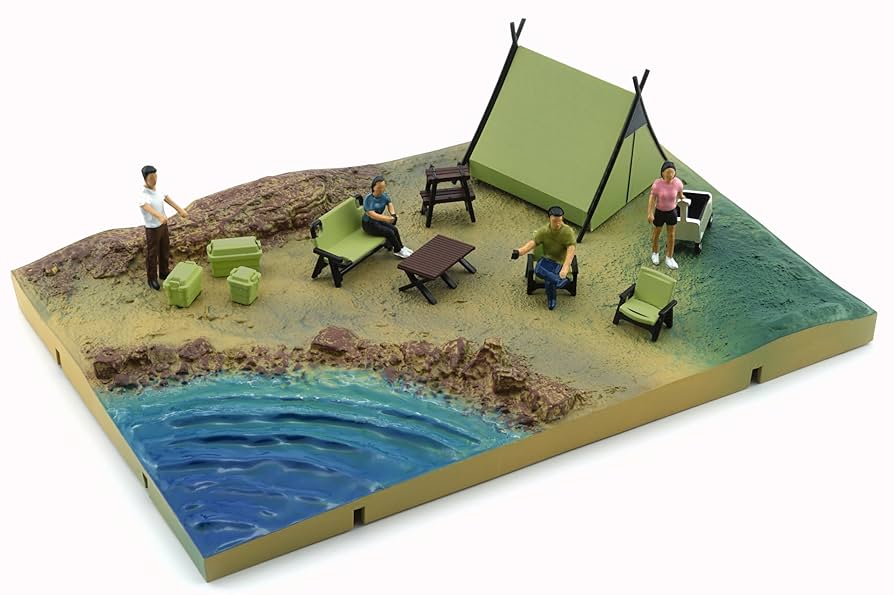 Amazon.co.jp: BM CREATIONS 1/64 ジオラマシティー004 キャンプ