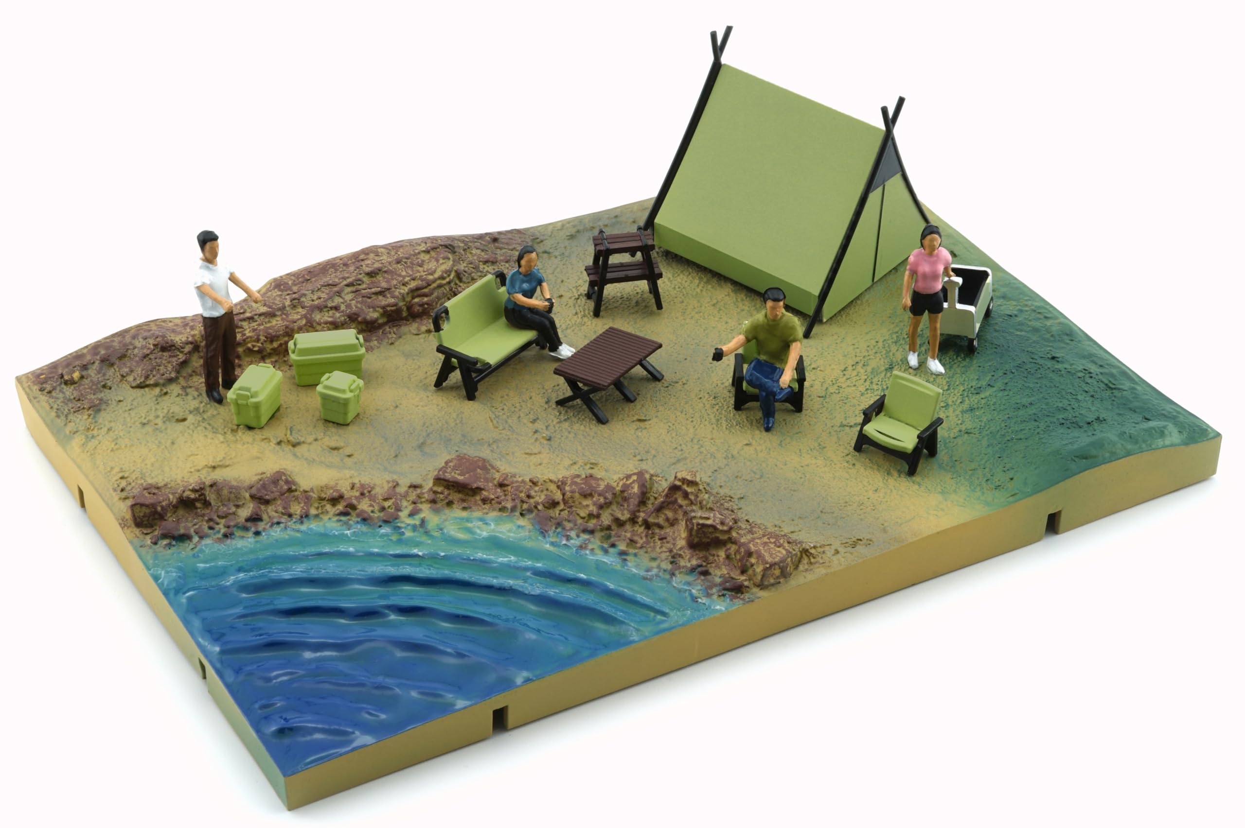 Amazon.co.jp: BM CREATIONS 1/64 ジオラマシティー004 キャンプ